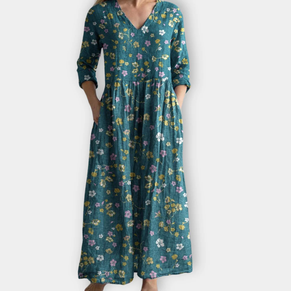 Zinnia - Effortless Beauty Jurk met opvallende print