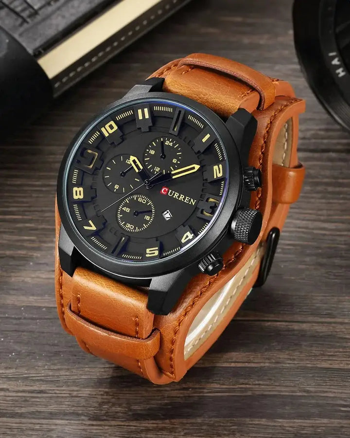 Vanguard Chronograph with Leather Strap
