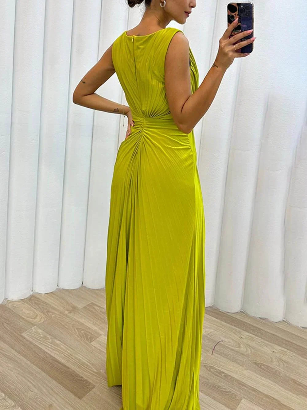 Kendra - Tijdloze, figuurflatterende maxi-jurk met split