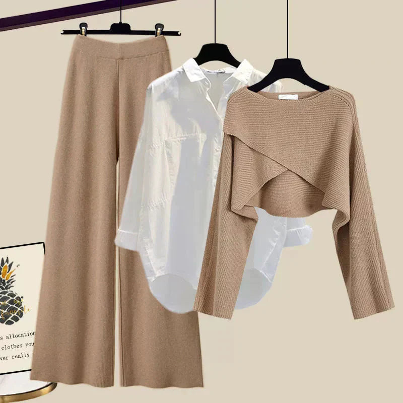Sandra - Comfortabele driedelige set met lange mouwen