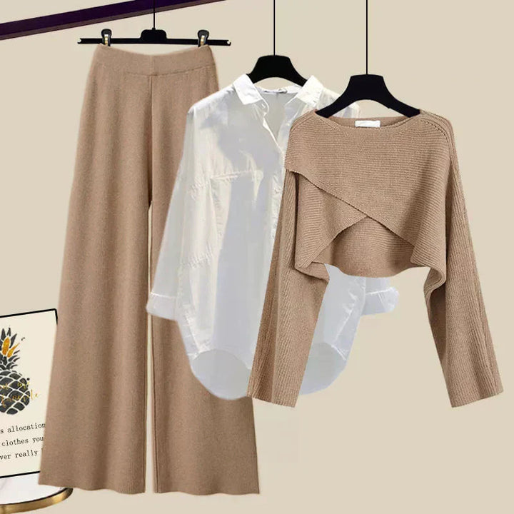 Sandra - Comfortabele driedelige set met lange mouwen