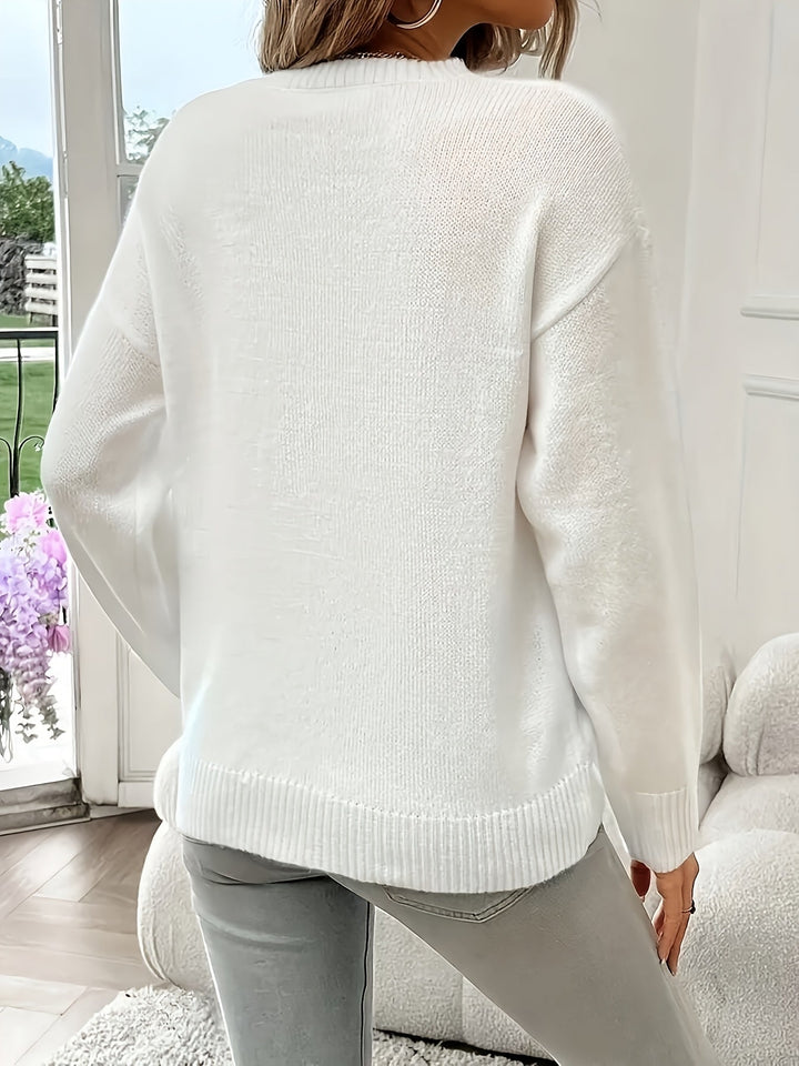 Madelyn™ - Elegante geometrische hartentrui