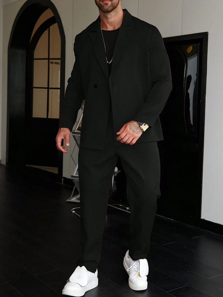 Casual One-Color Men’s Suit