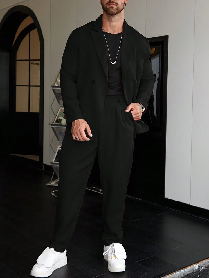 Casual One-Color Men’s Suit