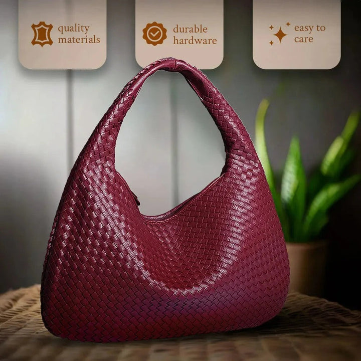 Valentina | Geweven rode tas