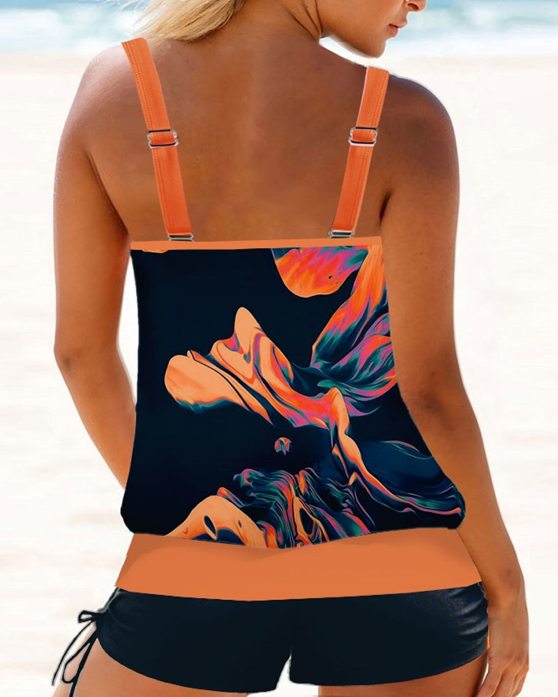 Kaia™ - Chique abstracte tankini