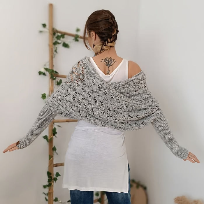 Alyssa™ - Boho gebreide sjaal – flatterend en comfortabel