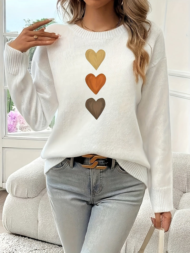 Madelyn™ - Elegante geometrische hartentrui