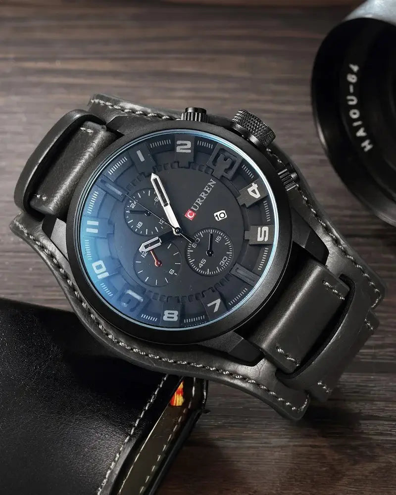 Vanguard Chronograph with Leather Strap