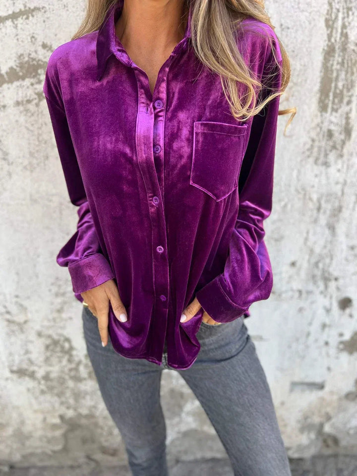 Briar | Elegant Velvet Blouse