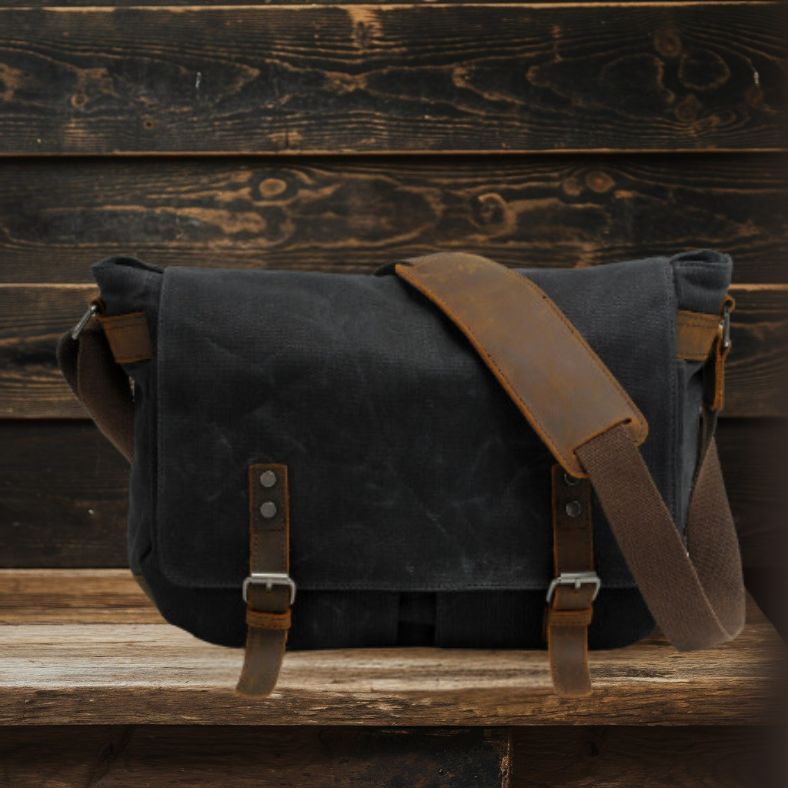 Canvas Messenger Bag for Laptop | RENO