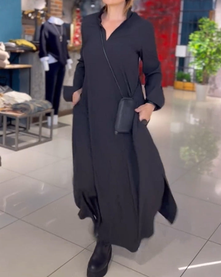 Evie - Retro Vibe Loose Fit Maxi-jurk