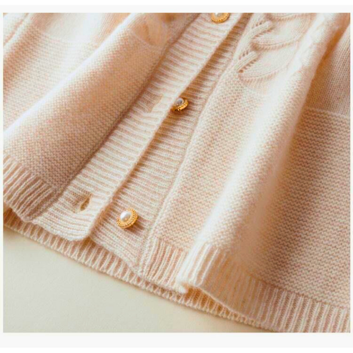 Alexandrine™ - Round Neck Wool Cardigan for Women