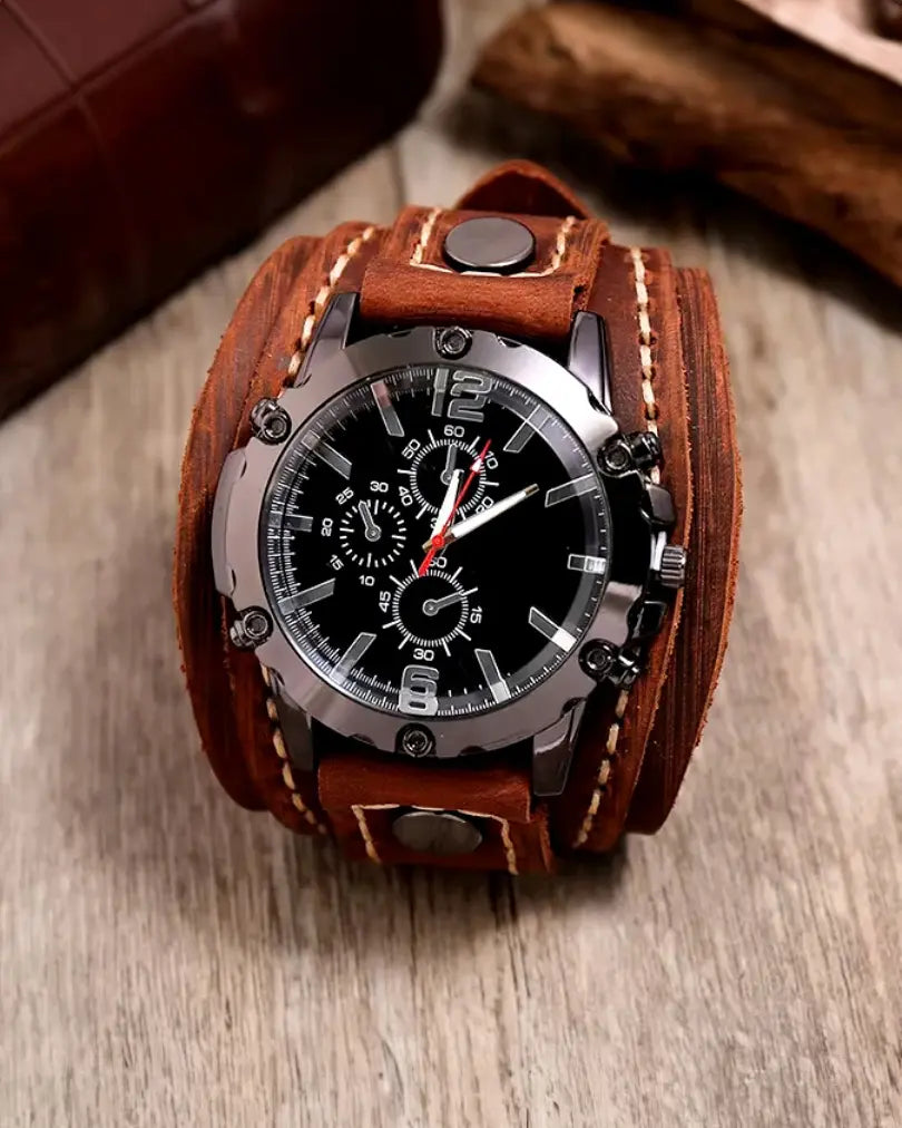 Outlaw Style Leather Watch