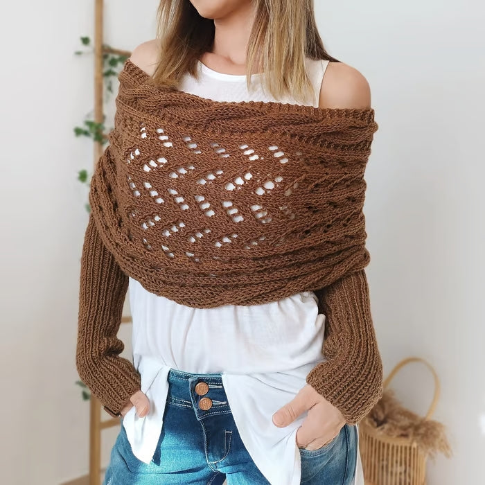 Alyssa™ - Boho gebreide sjaal – flatterend en comfortabel