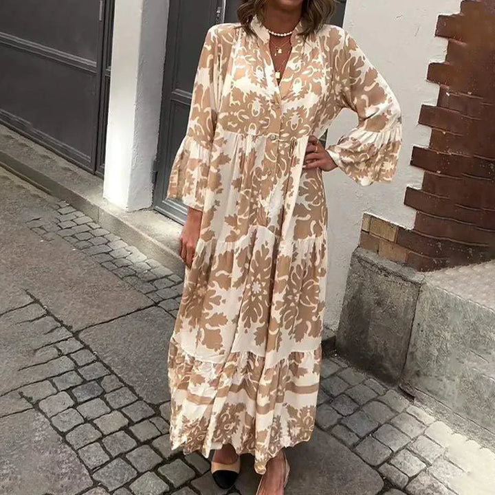 Ophelia - Boho maxi-jurk met wijde mouwen