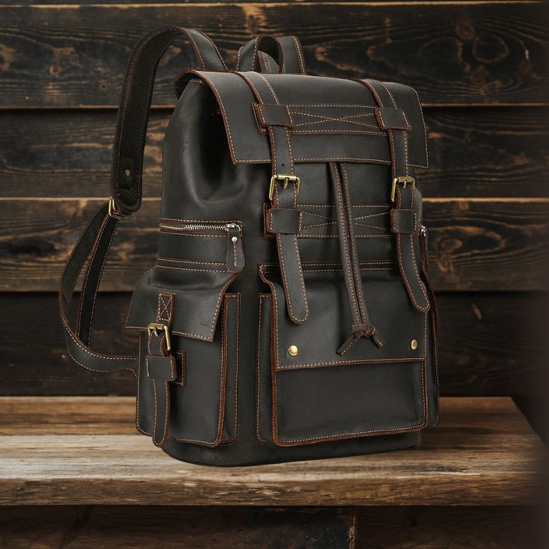 Leandro | Leather Backpack for Men