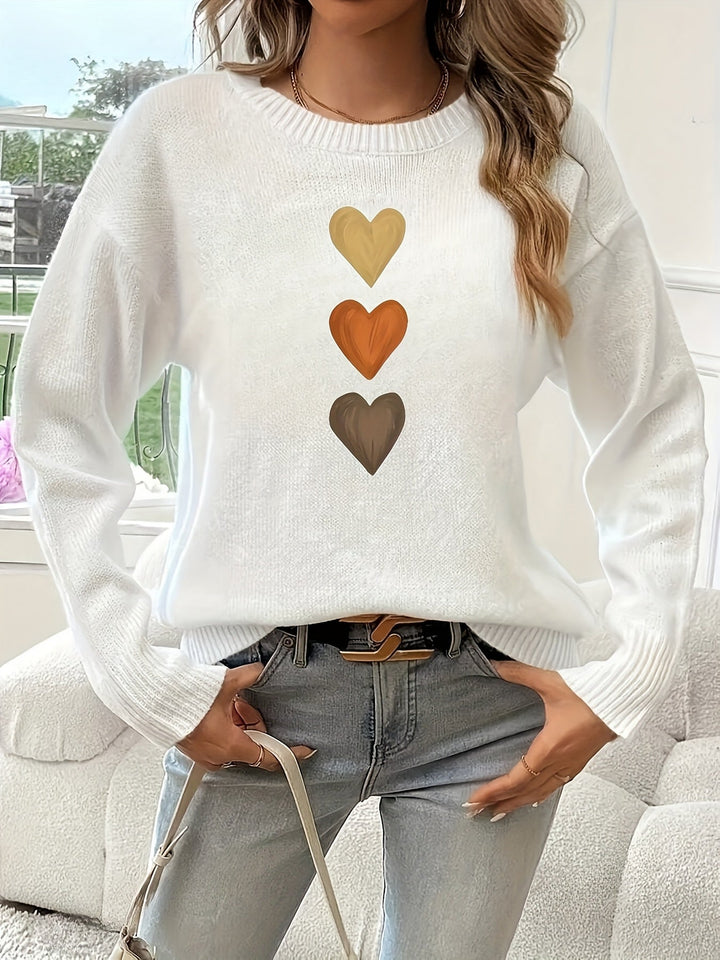 Madelyn™ - Elegante geometrische hartentrui