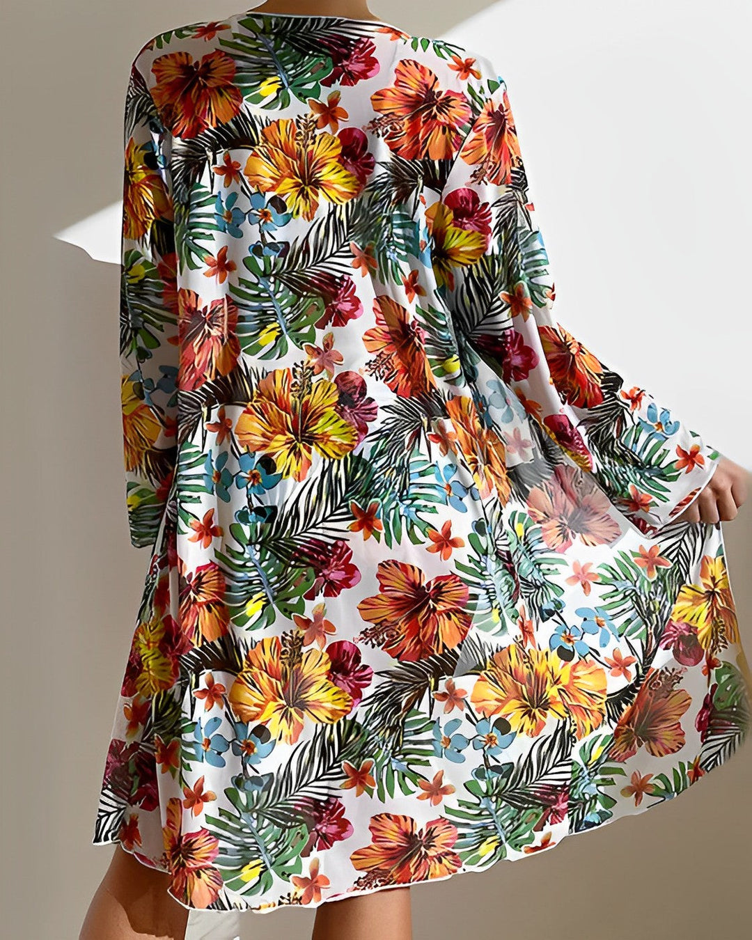 Isla - Tropische print bikiniset met cover-up