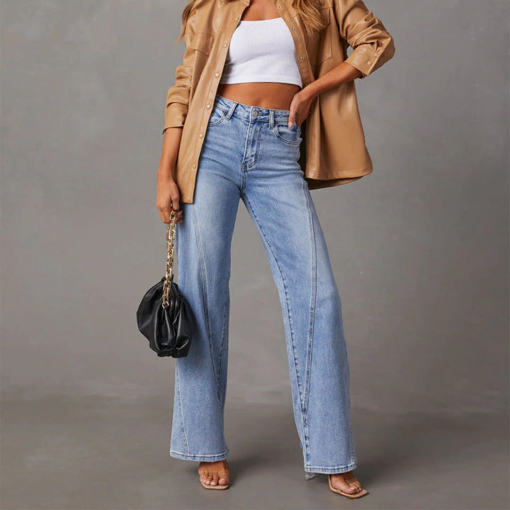 Essential Blue Straight-Cut Jeans