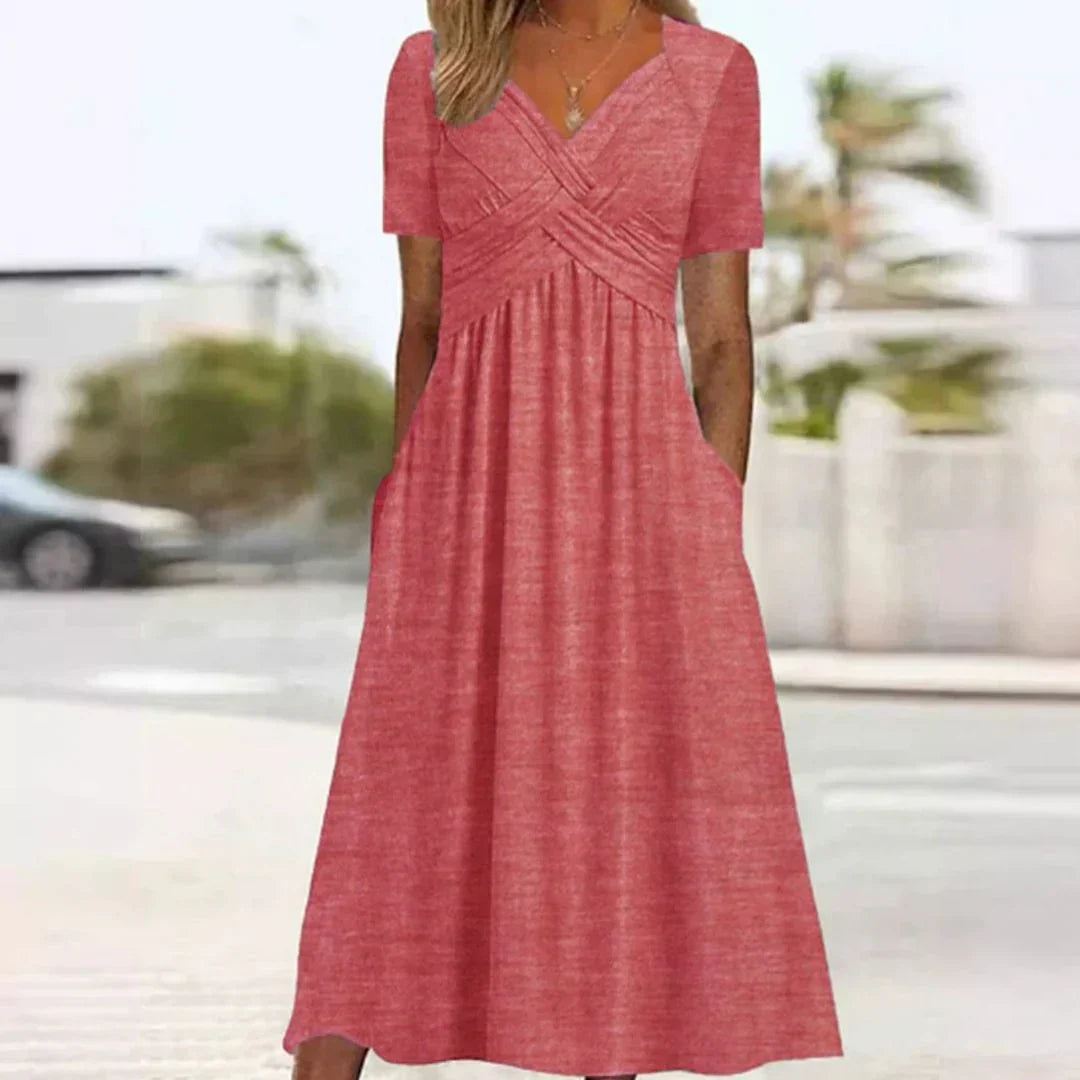 Frances - Verfijnde, flatterende elegante jurk