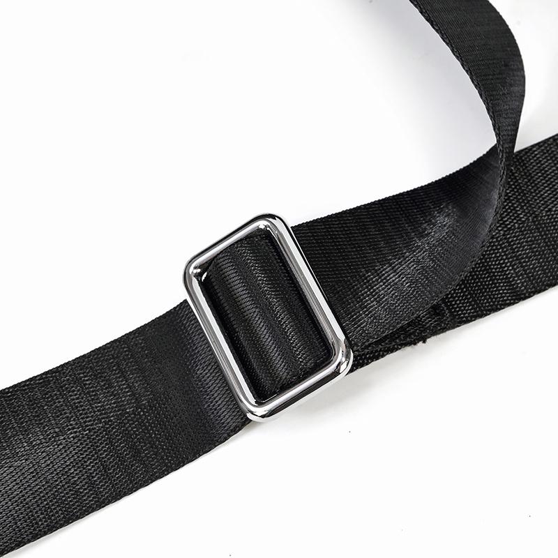 CHARLEROI Black Leather Travel Bag