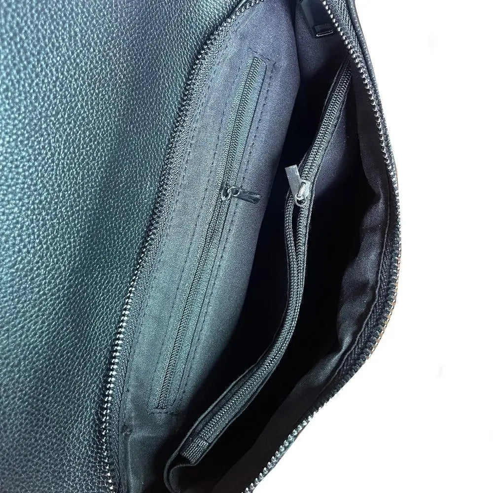 Celeste luxe tas met krokodillenreliëf