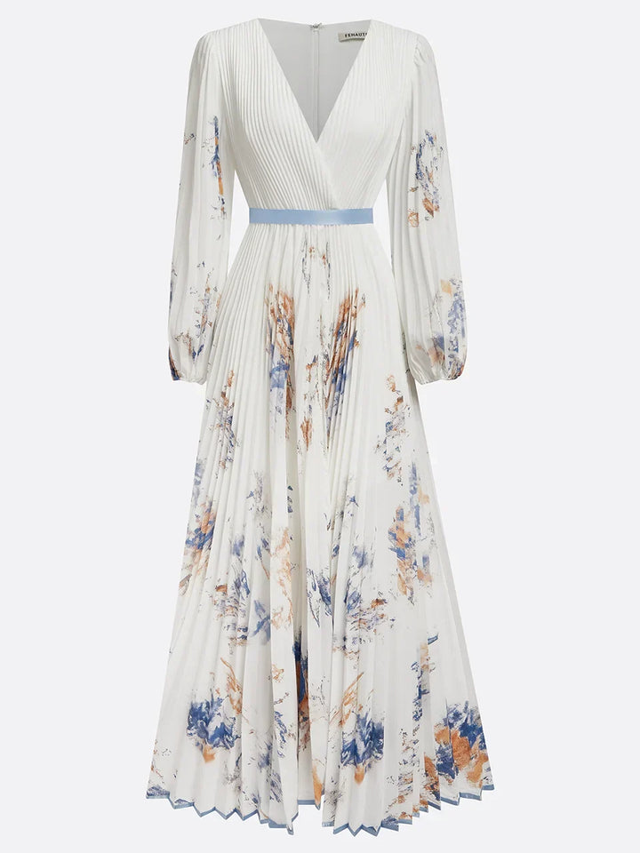 Bristol - Maxi-jurk met bloemenpatchwork in bohemienstijl 
