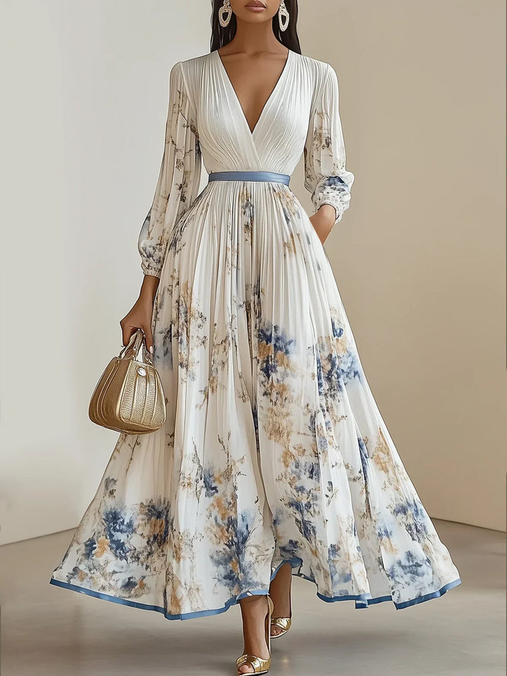 Bristol - Maxi-jurk met bloemenpatchwork in bohemienstijl 