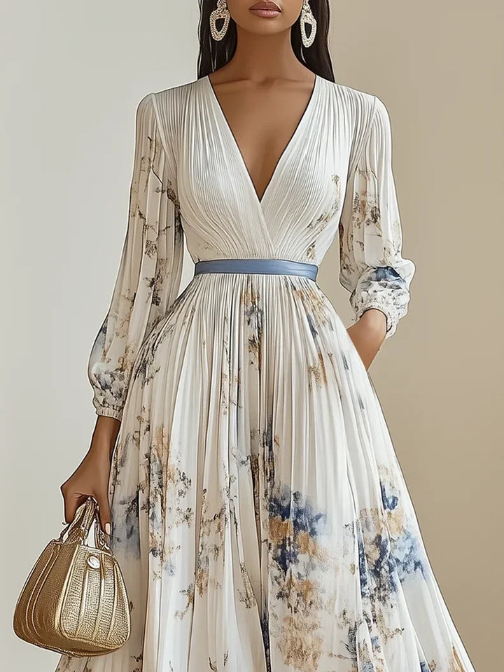 Bristol - Maxi-jurk met bloemenpatchwork in bohemienstijl 