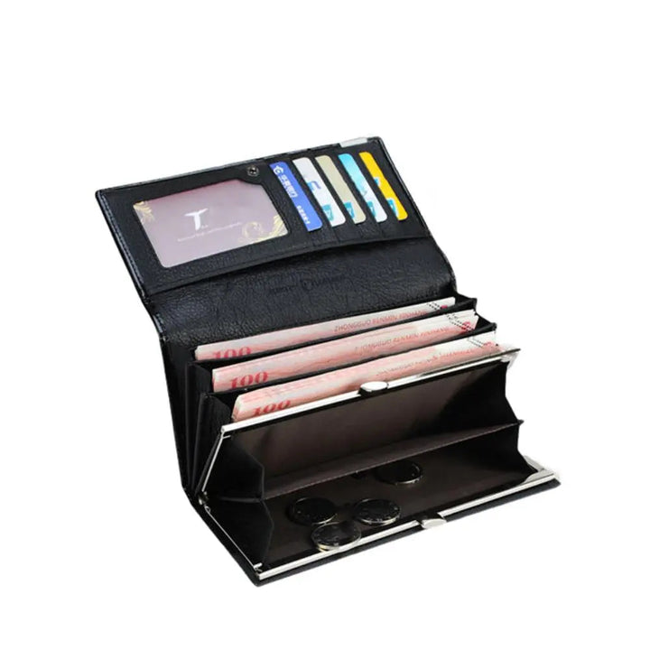 Elegante RFID-portemonnee met krokodillenreliëf