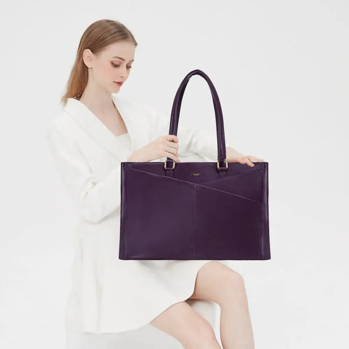 Elegante paarse laptoptas