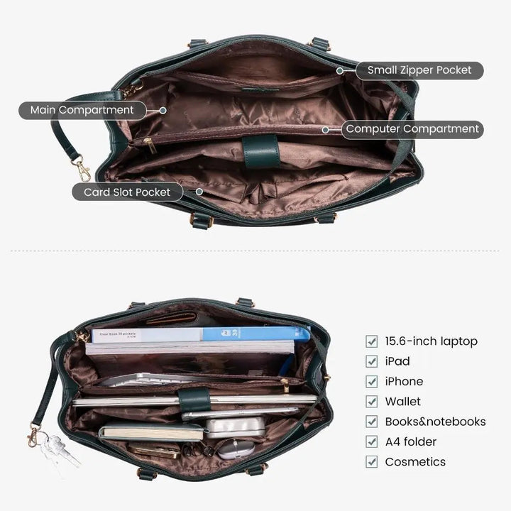 Elegante paarse laptoptas