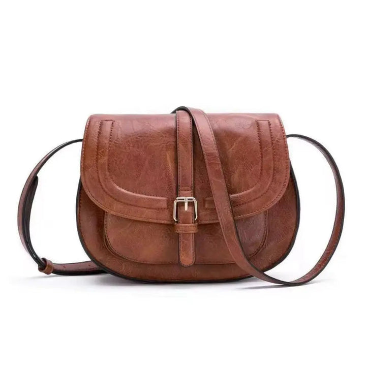 Evelyn Classic Saddle Crossbody Tas
