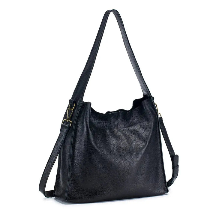 Grace's tijdloze elegantie | Tote bag van echt koeienhuidleer