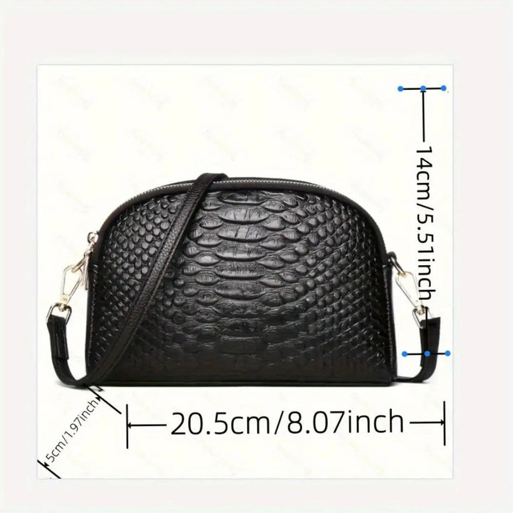 Isabella mini crossbodytas met krokodillenmotief