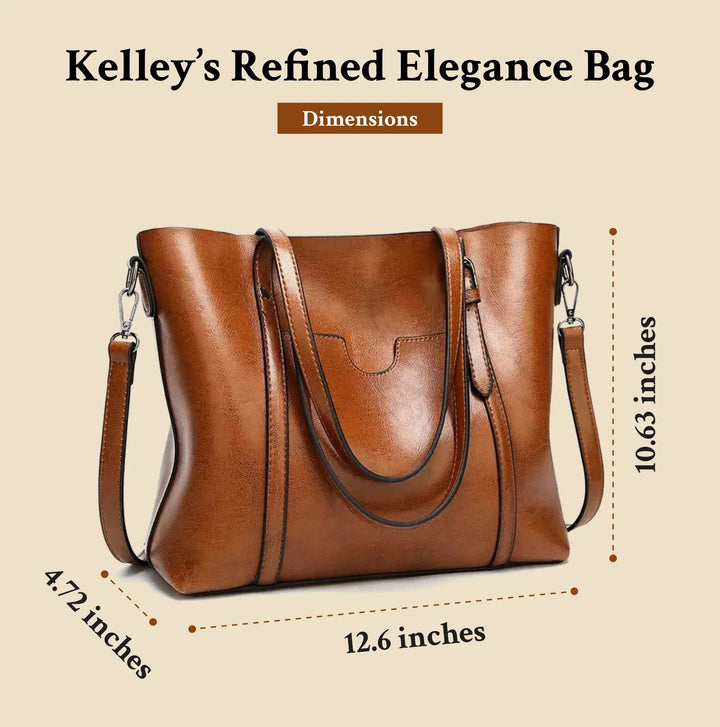 Kelley's verfijnde elegantie | Luxe leren handtas