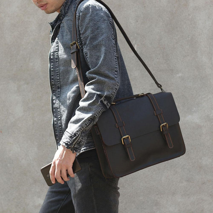 Courier Backpack in Leather | NAMUR