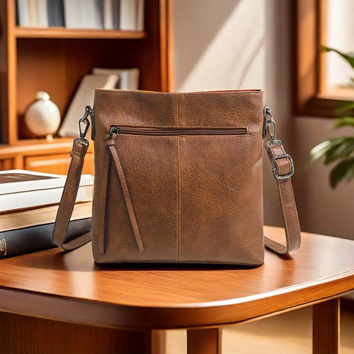 Lena Retro Vierkante Crossbody Tas