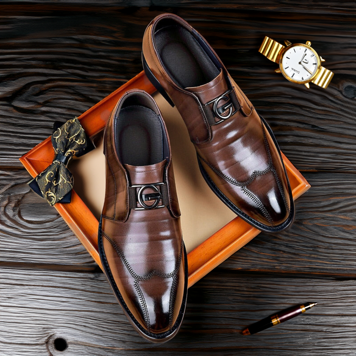 Giovanni™ | Leren schoenen in Boss-stijl