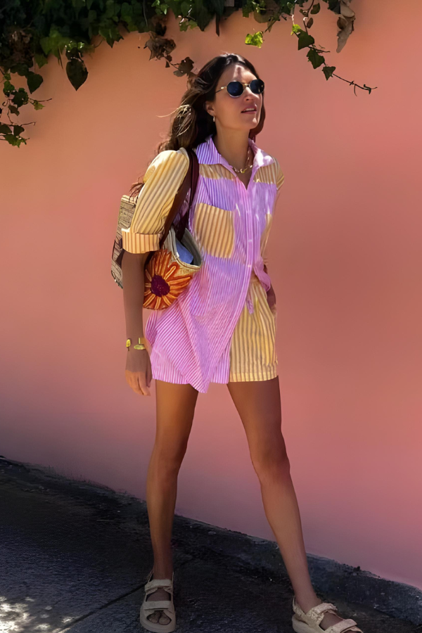 Cadence - Zomerse set van overhemd en korte broek