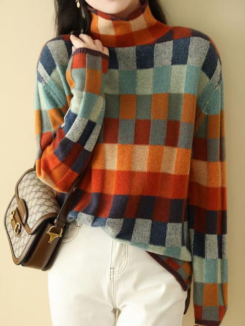 Hodierna™ - Geometrische wintertrui voor dames