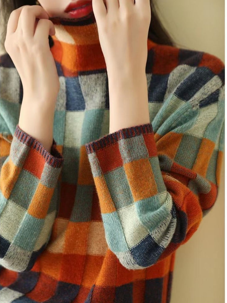 Hodierna™ - Geometrische wintertrui voor dames