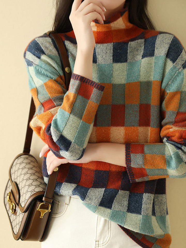 Hodierna™ - Geometrische wintertrui voor dames