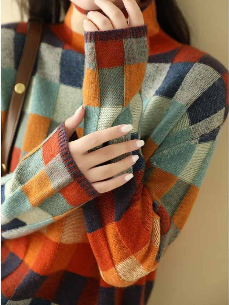 Hodierna™ - Geometrische wintertrui voor dames