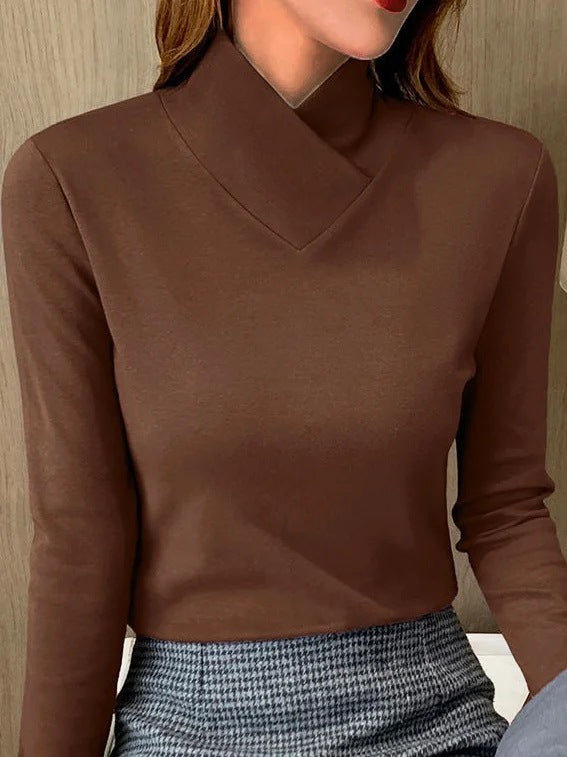 Stacie | Elegant turtleneck sweater with high collar.