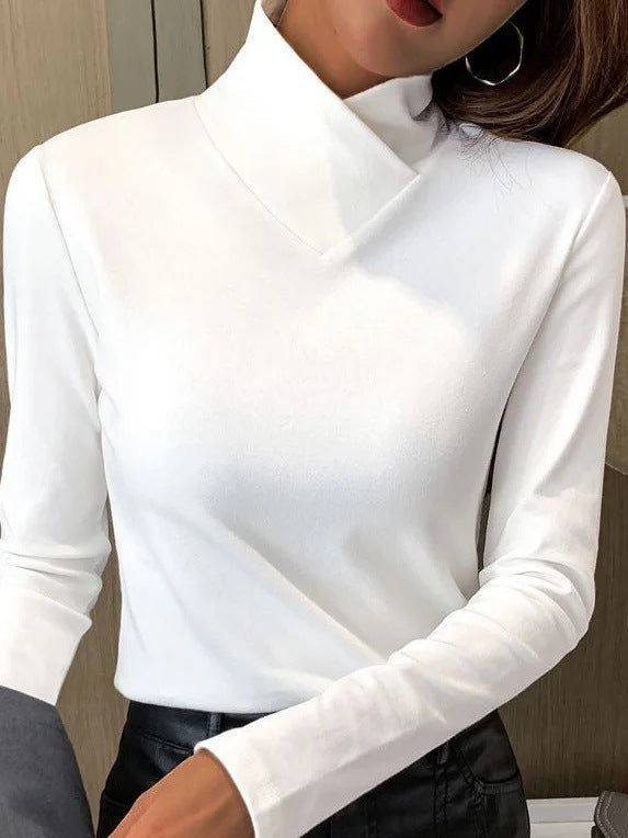 Stacie | Elegant turtleneck sweater with high collar.