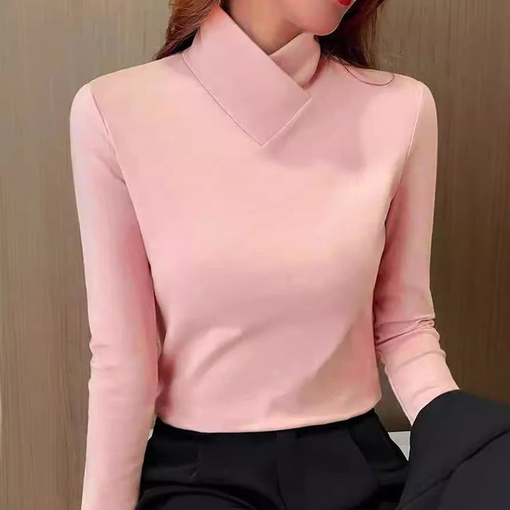 Stacie | Elegant turtleneck sweater with high collar.