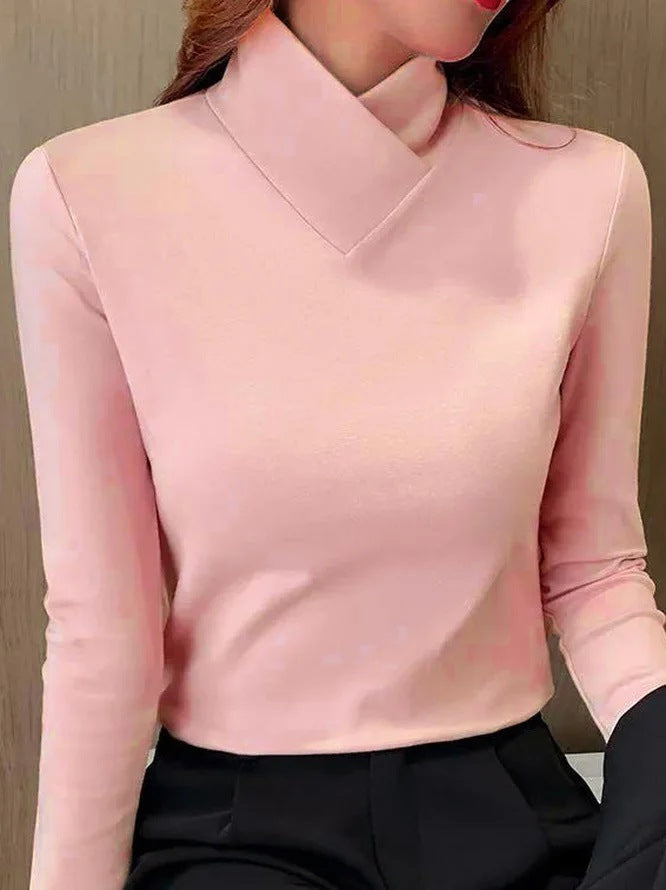 Stacie | Elegant turtleneck sweater with high collar.