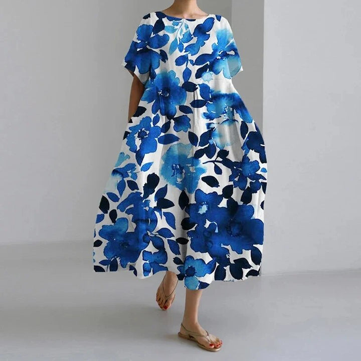Daisy - Retro Big Swing Losse Maxi-jurk